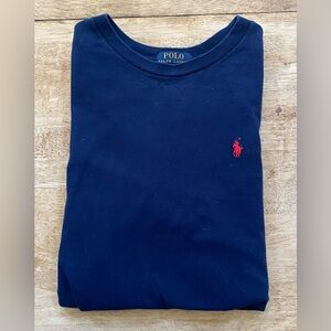 Polo Ralph Lauren Big Boy’s XL‎ (18-20) Navy Cotton Jersey Crewneck Tee